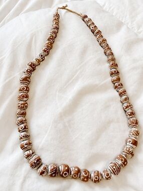 Handmade Terracotta Bead Necklace Beads